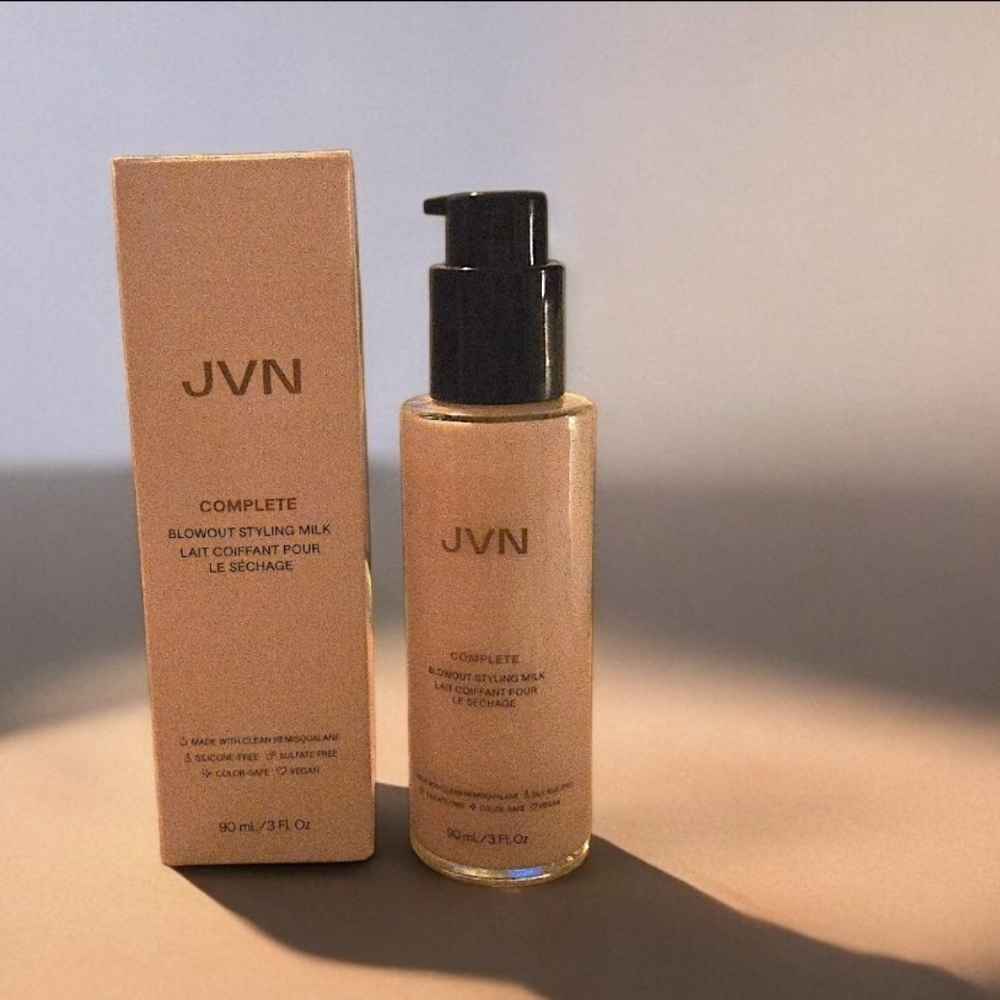 JVN Complete Blowout Styling Milk | NIB | Heat Protection | Frizz Control